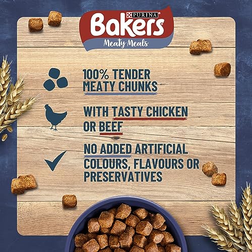 Bakers Adult Dry Dog Food Beef and Veg