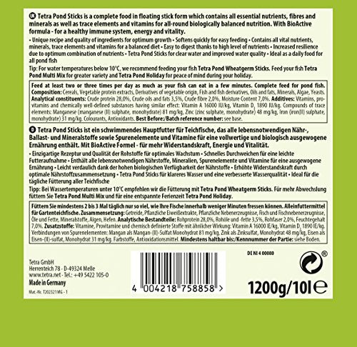 Tetra Pond Sticks, Complete Food for All Pond Fish for Health, Vitality and Clear Water