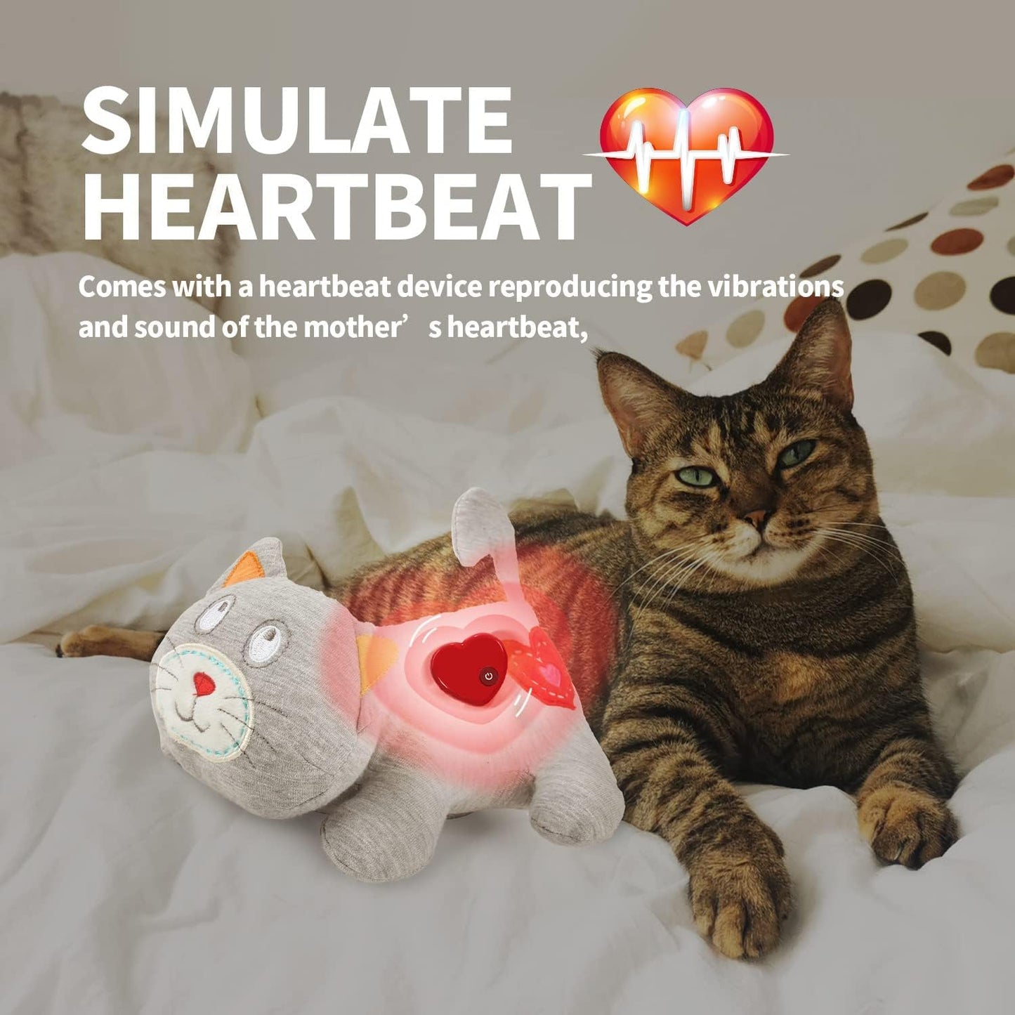 ALL FOR PAWS Little Buddy Heart Beat Sheep, Puppy Toy With Heartbeat Dog Training Toy For Separation Anxiety Relief Behavioral Aid For Pets