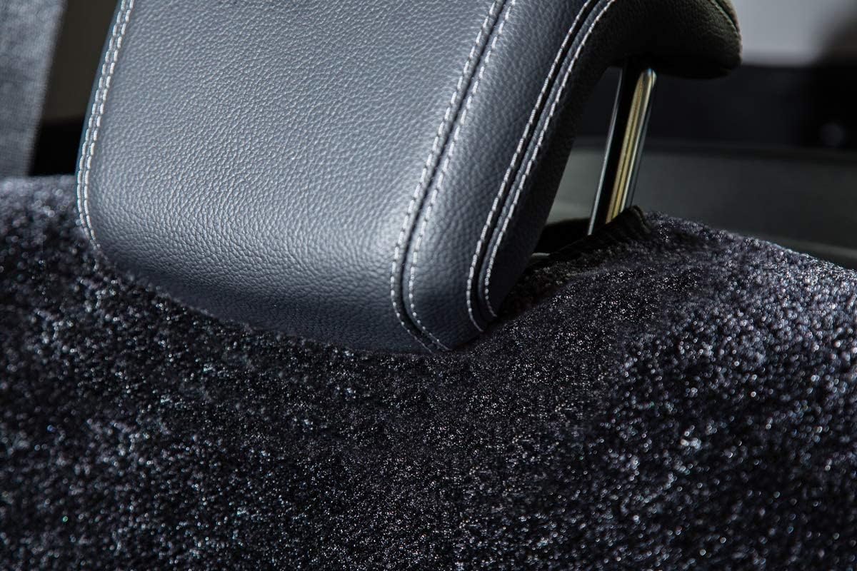 Pet Rebellion Dog Car Seat Cover Set | Universal, Absorbent, Non-Slip, Scratch Proof, Washable Slim Seat Carpet Set, Travel Car Seat Protector for Backseat