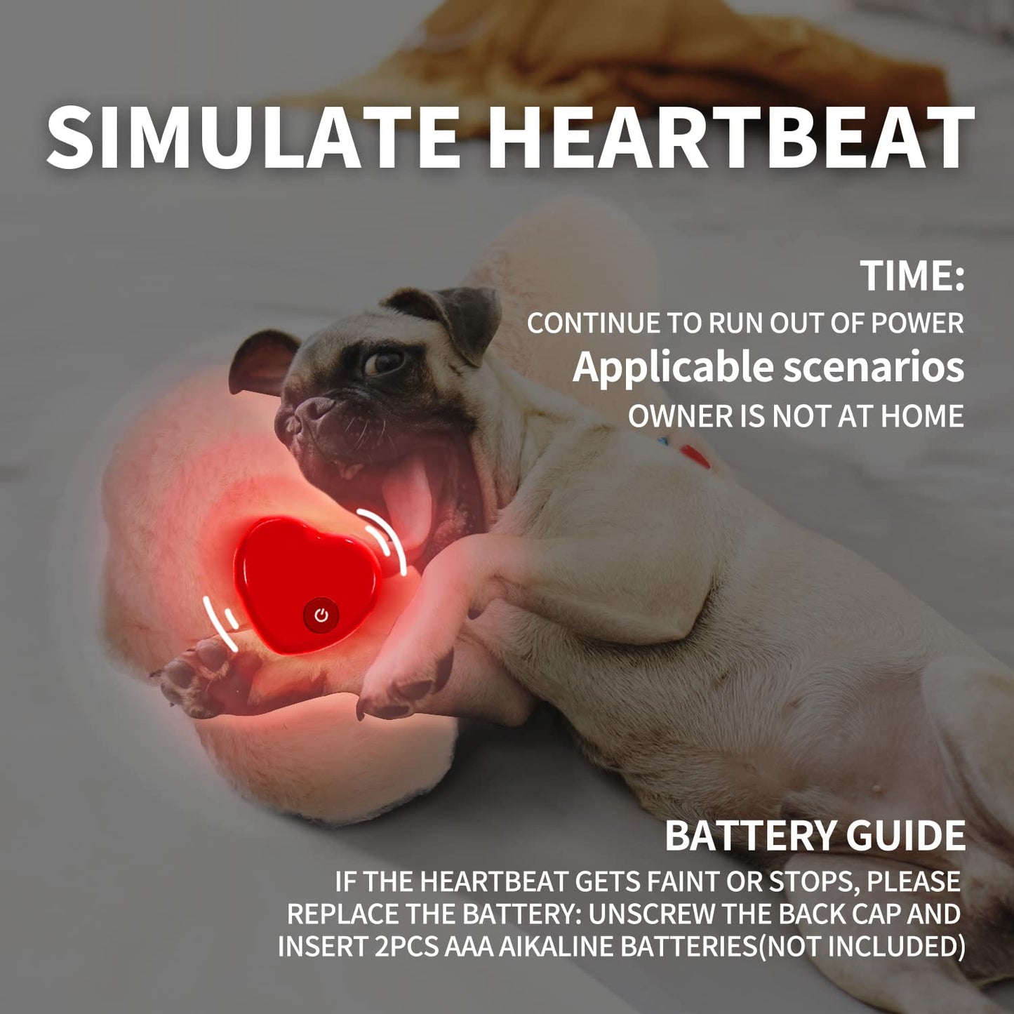 ALL FOR PAWS Little Buddy Heart Beat Sheep, Puppy Toy With Heartbeat Dog Training Toy For Separation Anxiety Relief Behavioral Aid For Pets