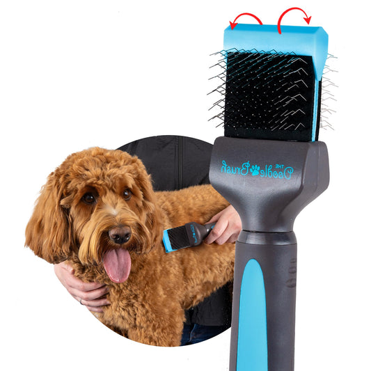 The Doodle Brush - Slicker Dog Brush, Slicker Brush Dog, Dog Brush For Cockapoo, Goldendoodle, Poodle Dog Brush, Dog Detangler Brush, Dog Slicker Brush, Dog Brush For Long Haired Dogs (Single Head)