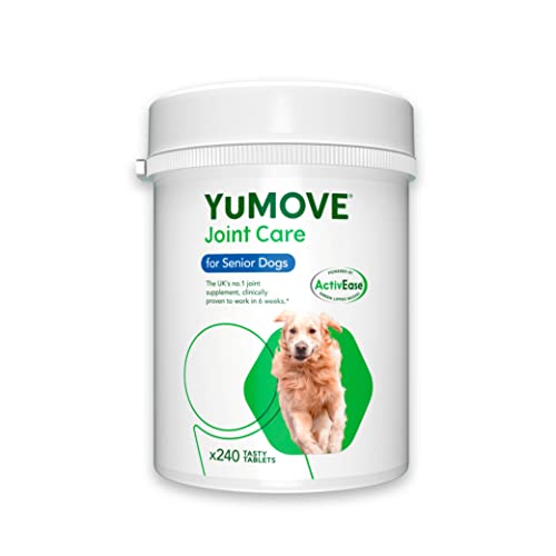 YuMOVE Senior Dog | High Strength Joint Supplement for Older, Stiff Dogs with Glucosamine, Chondroitin, Green Lipped Mussel | Aged 9+