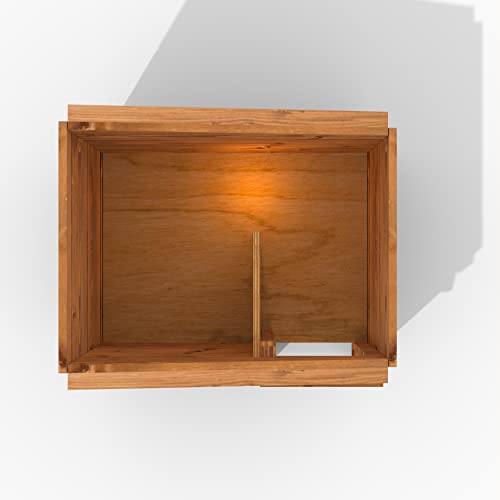 The Hutch Company Hedgehog House and Hibernation Shelter - Predator-Proof Outdoor Habitat, Feeding Station and Home - Felt Roof Cover and Full Wood Flooring - Best Pet Garden Hedgehogs Wooden Houses