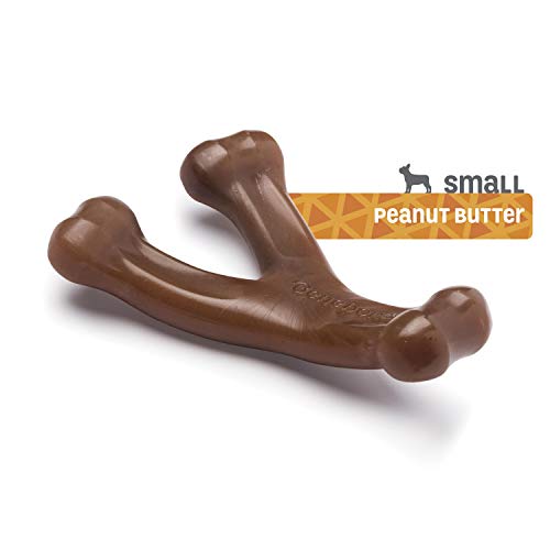 Benebone Indestructible Wishbone Dog Chew Toy for Aggressive Chewers, Long Lasting Tough Boredom Breaker for Dogs, Real Bacon Flavour, For Medium Dogs