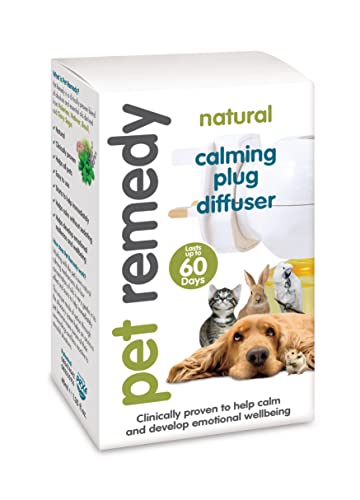 Pet Remedy Natural De-Stress and Calming Plug-In Diffuser with 40 ml Refill Bottle (Lasts 2 Months)