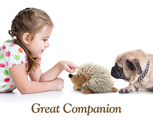 Pawaboo Bedtime Stuffed Animal Toys Plush Dog Toy Pet Chew Toy, [2PACK] Non-toxic Super Soft Plush Hedgehog Figure Toys