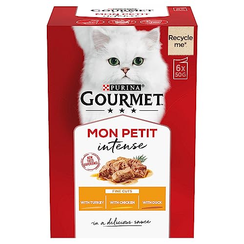 Gourmet Wet Cat Food Pouches in Gravy - Perle Chef's Collection 40 x 85g - Mix of Fish, Lamb, Duck, Turkey, Pet Food - Wet - Bulk Food, Cat Wet Food suitable for Adult and Senior Cats