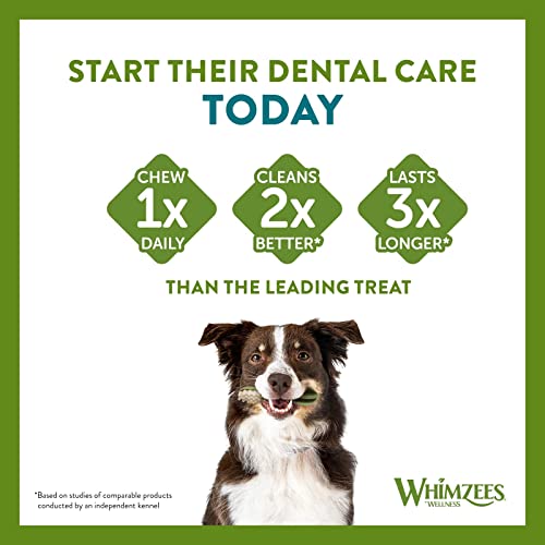 WHIMZEES By Wellness Variety Box, Mixed Shapes, Natural and Grain-Free Dog Chews, Dog Dental Sticks for Medium Breeds