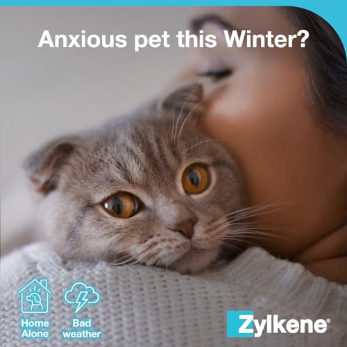 Zylkene Calming Supplements for Cats & Dogs up to 10kg 75mg | Promotes Relaxation | Helps Pets cope with Short-Term challenging situations: Loud Noises | Easily Administered | Capsules