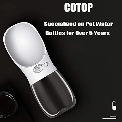 COTOP Portable Dog Water Bottle, 350/550ml Dog Walking Travel Bottle Puppy Water Leak Proof Drinking Dispenser Food Grade Dog Hot Water Drink Bottle , Pet Outdoor Drinking Cup Dog Gift