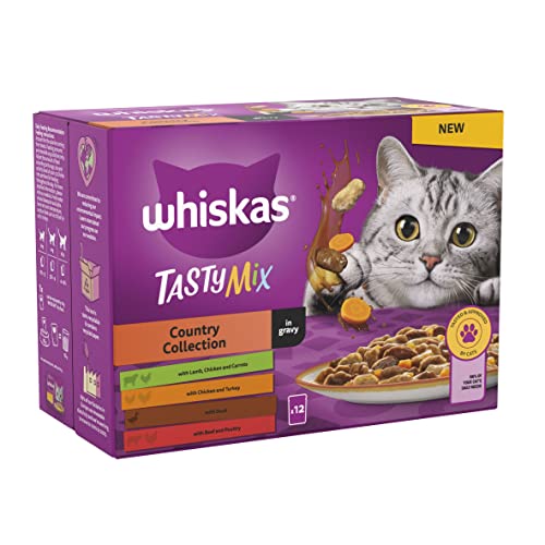 Whiskas 1+ Adult Mixed Selection in Jelly 84 Pouches, Adult Wet Cat Food, Megapack