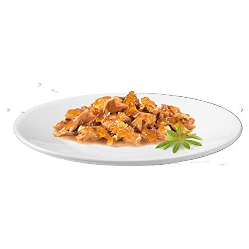 Gourmet Wet Cat Food Pouches in Gravy - Perle Chef's Collection 40 x 85g - Mix of Fish, Lamb, Duck, Turkey, Pet Food - Wet - Bulk Food, Cat Wet Food suitable for Adult and Senior Cats
