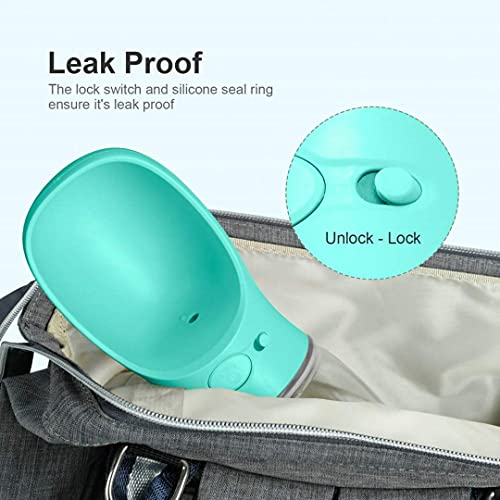 COTOP Portable Dog Water Bottle, 350/550ml Dog Walking Travel Bottle Puppy Water Leak Proof Drinking Dispenser Food Grade Dog Hot Water Drink Bottle , Pet Outdoor Drinking Cup Dog Gift