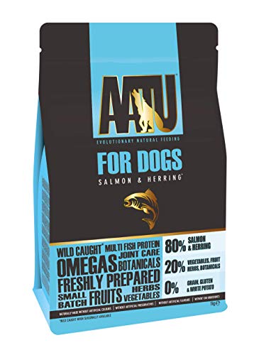 AATU 80/20 Dry Dog Food, Salmon, High Protein, Grain Free Recipe, No Artificial Ingredients