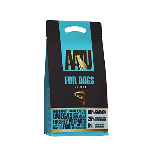 AATU 80/20 Dry Dog Food, Salmon, High Protein, Grain Free Recipe, No Artificial Ingredients