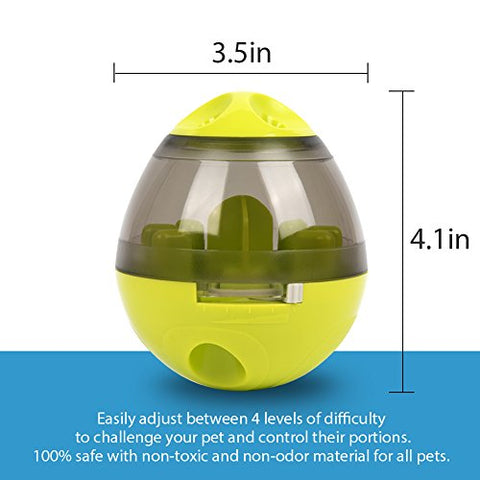 Lesfit Dog Food Ball, Pet Food Dispenser Toys IQ Treat Interactive Feeder Balls Smart Puzzle Toy for Dogs and Cats