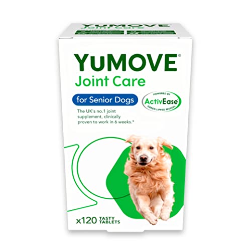 YuMOVE Senior Dog | High Strength Joint Supplement for Older, Stiff Dogs with Glucosamine, Chondroitin, Green Lipped Mussel | Aged 9+