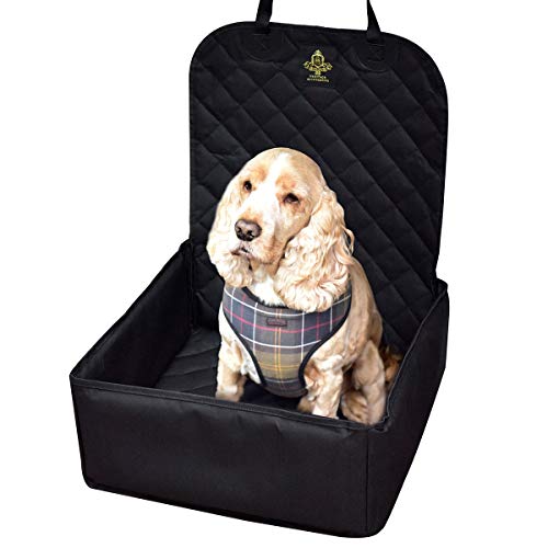 Heritage Accessories - Dog Car Seat for Small to Medium Dogs, Car Seat Cover for Dogs with Safety Harness Seat Belt, Waterproof Protective Car Booster Seat for Dogs & Puppies