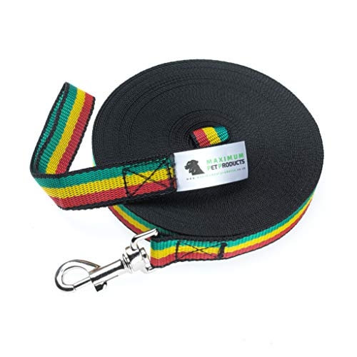 Maximum Pet Products 65ft 20M Dog & Horse Training Lunge Lead. 25mm - 1" Wide. Very Strong