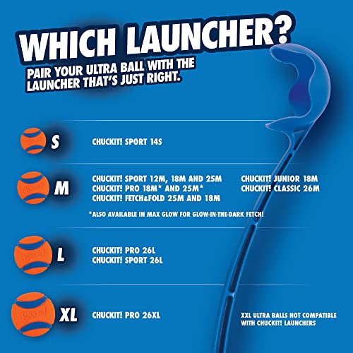 ChuckIt! Ultra Ball Dog Toy, Durable High Bounce Floating Rubber Dog Ball, Launcher Compatible Toy For Dogs