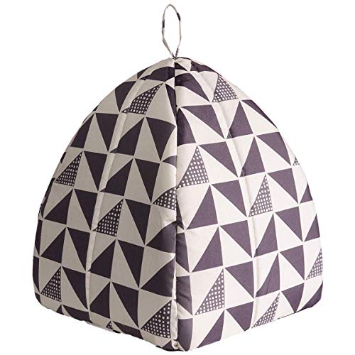 Hollypet Cat Bed Kitten Bed Self-Warming 2-in-1 Foldable Comfortable Igloo Triangle Pet Tent House