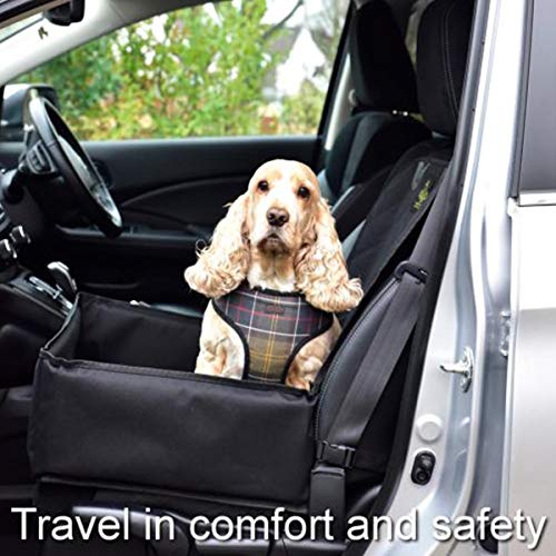 Dog Car Seat with Safety Harness Seat Belt - Pet Puppy Waterproof Travel Dog Car Seat Protector Cover Car Accessories