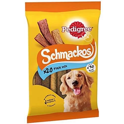 Pedigree Schmackos Mega Pack 110 Strips Snacks, Dog Treat Multipack with Beef
