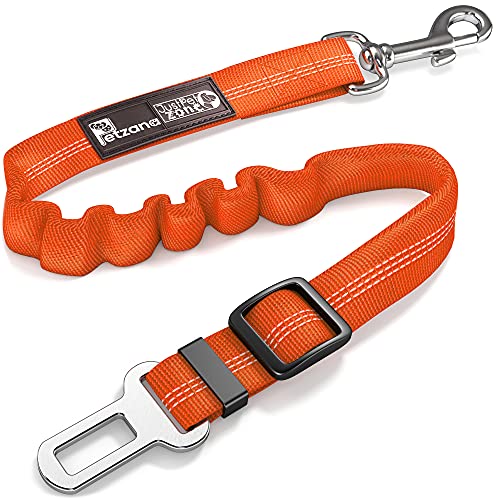 Seat Belt for dogs with Anti shock Bungee Buffer One of Important Car Travel Accessories for Dogs Adjustible, Elastic