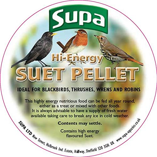 Supa Mixed Suet Pellets for Wild Birds, 3 Litre Bucket , High Energy Protein Rich Treat For Garden Birds , Attract More Birds To Your Garden, Quality Wild Bird Food