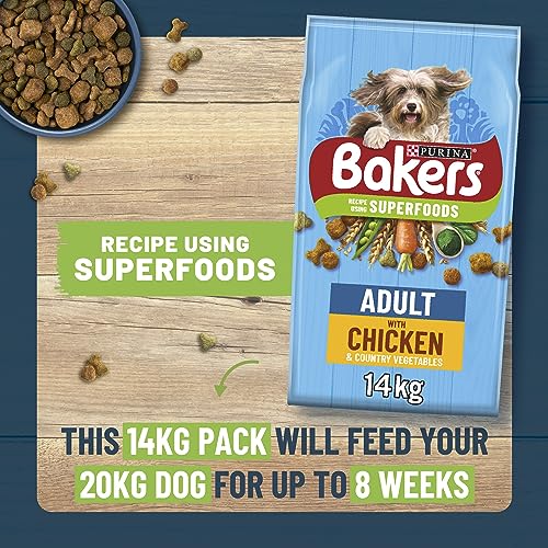 Bakers Adult Dry Dog Food Beef and Veg