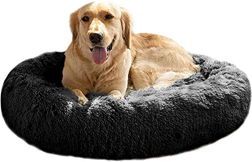 Mirkoo Round Dog Bed Cuddler Washable Round Pet Bed for Cats and Medium Dogs Comforting Dog Bed