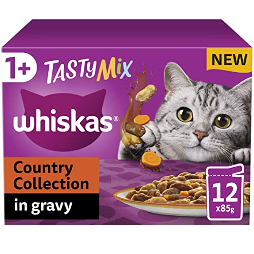 Whiskas 1+ Adult Mixed Selection in Jelly 84 Pouches, Adult Wet Cat Food, Megapack