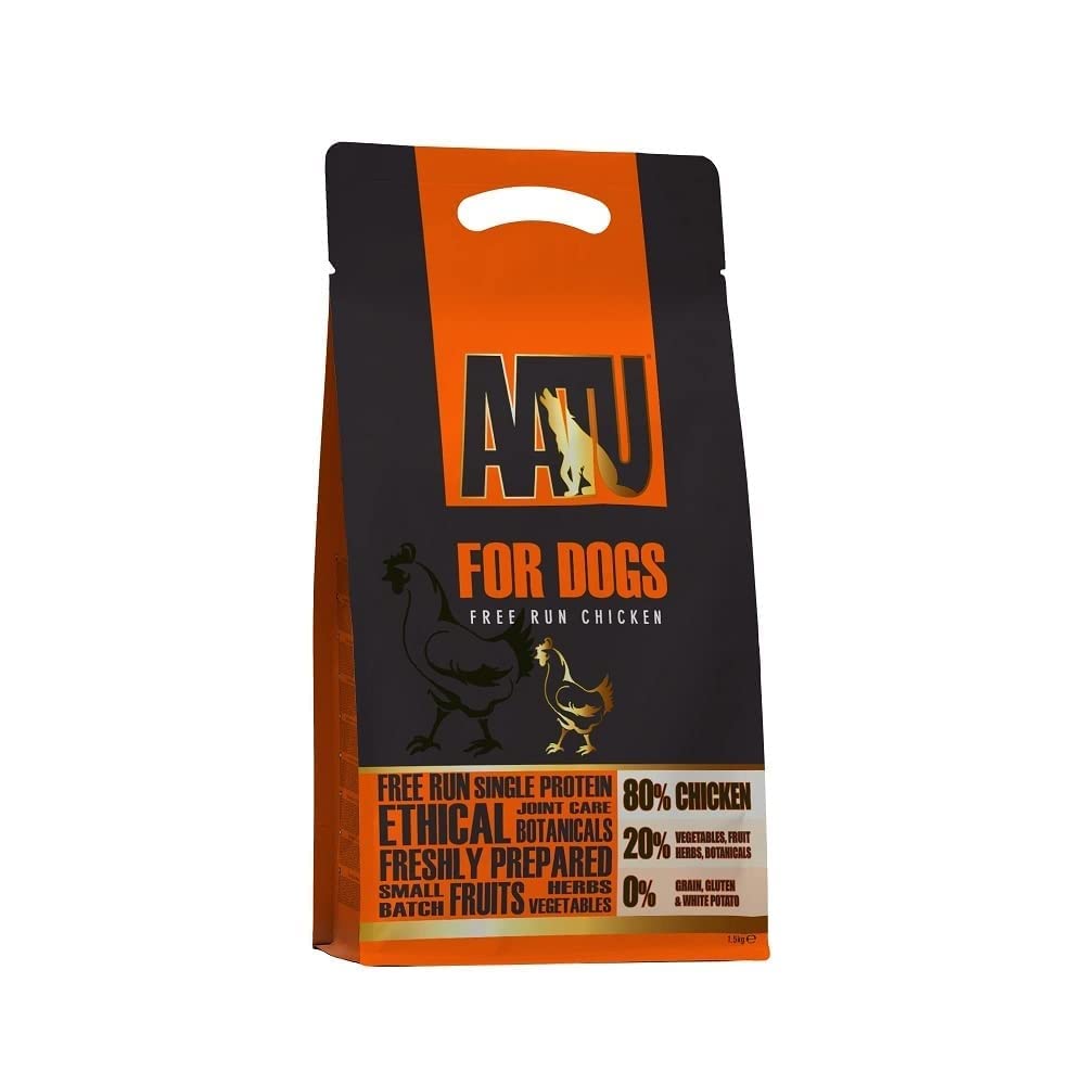 AATU 80/20 Dry Dog Food, Salmon, High Protein, Grain Free Recipe, No Artificial Ingredients