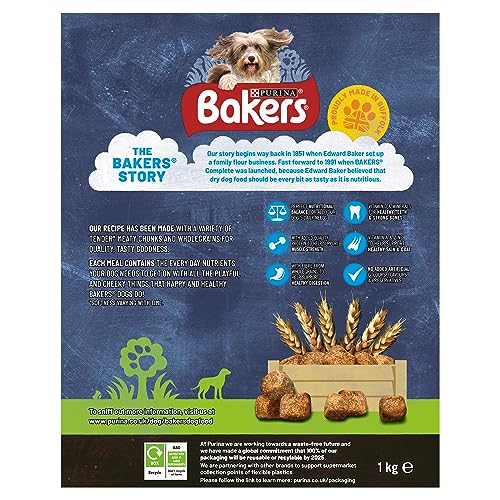 Bakers Adult Dry Dog Food Beef and Veg