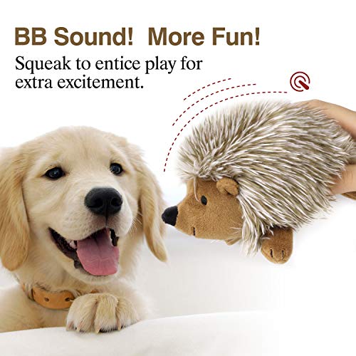 Pawaboo Bedtime Stuffed Animal Toys Plush Dog Toy Pet Chew Toy, [2PACK] Non-toxic Super Soft Plush Hedgehog Figure Toys
