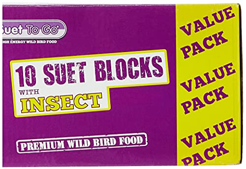 Suet To Go Mealworm Suet Block Wild Bird Treat
