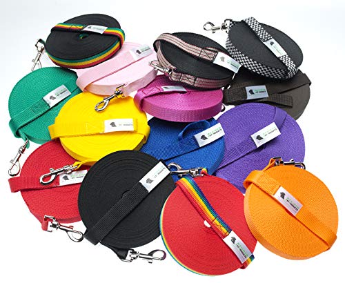 Maximum Pet Products 65ft 20M Dog & Horse Training Lunge Lead. 25mm - 1" Wide. Very Strong