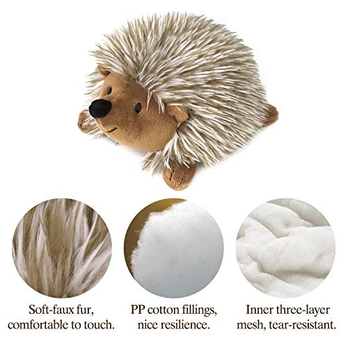 Pawaboo Bedtime Stuffed Animal Toys Plush Dog Toy Pet Chew Toy, [2PACK] Non-toxic Super Soft Plush Hedgehog Figure Toys