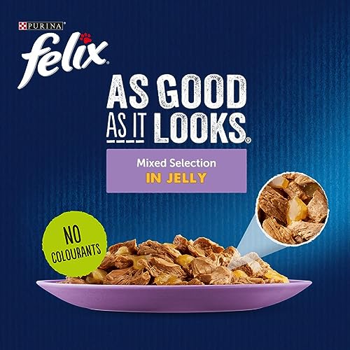 Felix Original 7+ Variety in Jelly Cat Food