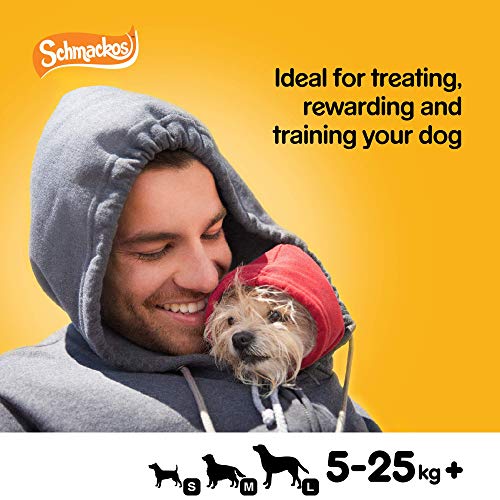 Pedigree Schmackos Mega Pack 110 Strips Snacks, Dog Treat Multipack with Beef