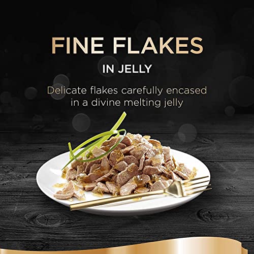 Sheba Fine Flakes Poultry Collection in Jelly 40 Pouches, Adult Wet Cat Food