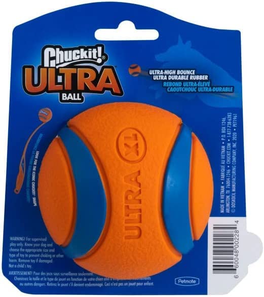 ChuckIt! Ultra Ball Dog Toy, Durable High Bounce Floating Rubber Dog Ball, Launcher Compatible Toy For Dogs