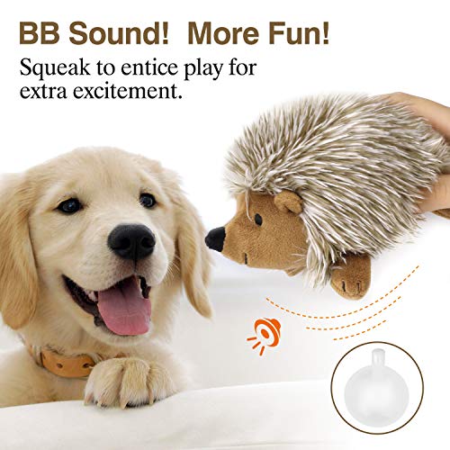 Pawaboo Bedtime Stuffed Animal Toys Plush Dog Toy Pet Chew Toy, [2PACK] Non-toxic Super Soft Plush Hedgehog Figure Toys