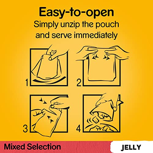 Pedigree Mixed Selection in Jelly 40 Pouches, Adult Wet Dog Food, Megapack (40 x 100 g)