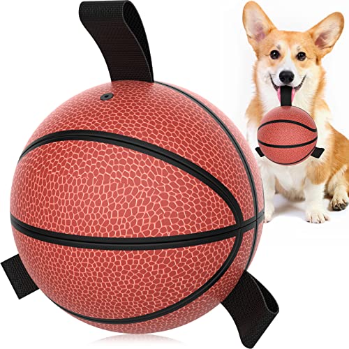 HETOO Dog Toys, Interactive Dog Football Toys with Grab Tabs, Durable Dog Balls for Small Medium Breed Dog Water Toy Indoor & Outdoor, Gift for Dogs