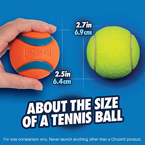 ChuckIt! Ultra Ball Dog Toy, Durable High Bounce Floating Rubber Dog Ball, Launcher Compatible Toy For Dogs