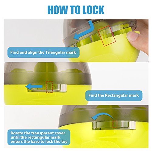 Lesfit Dog Food Ball, Pet Food Dispenser Toys IQ Treat Interactive Feeder Balls Smart Puzzle Toy for Dogs and Cats