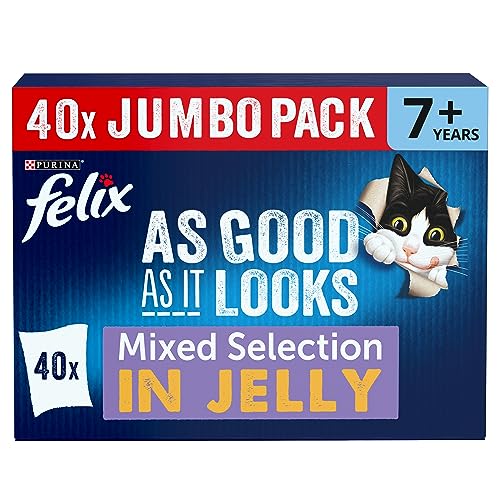 Felix Original 7+ Variety in Jelly Cat Food