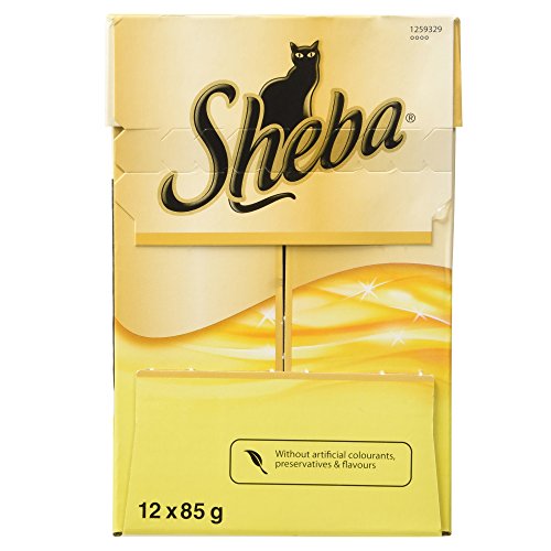Sheba Fine Flakes Poultry Collection in Jelly 40 Pouches, Adult Wet Cat Food